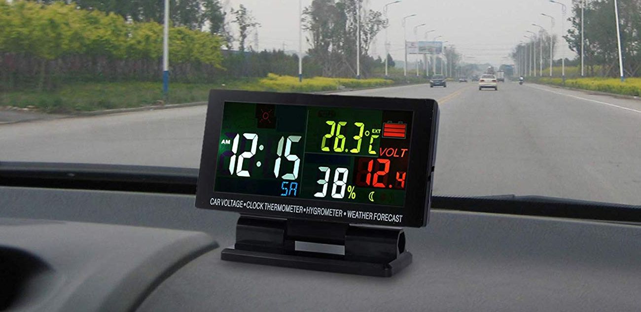 Digital Lcd Thermometer In Car 