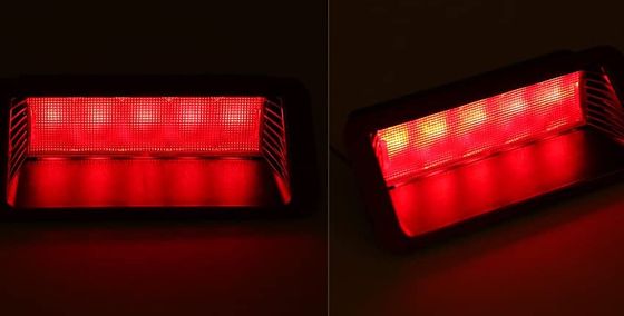 Qiilu LED 3rd Brake Light Car Mount 3rd Brake Light In All Red