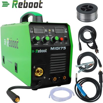 MIG Welding Equipment In Green With Top Handle