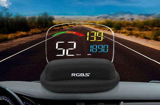 Head Up Display In Black With Curved Top