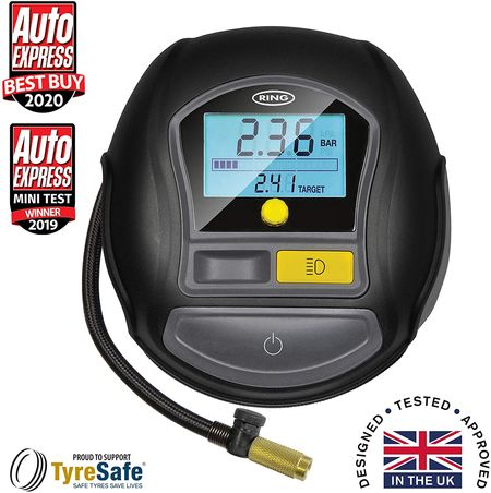 12V Digital Air Compressor With Blue Screen