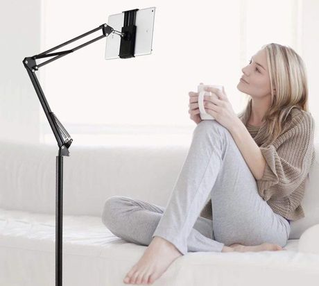 Rumcent iPad Tablet Floor Stand Black iPad Floor Stand Holding Device