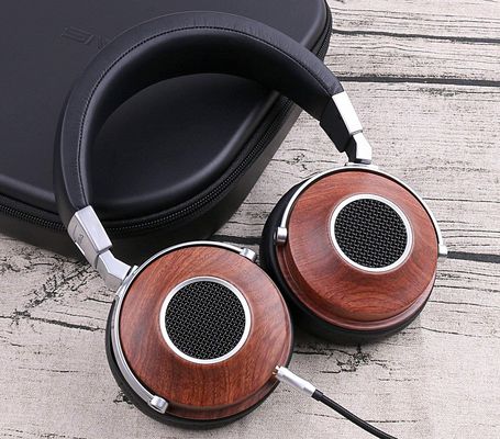 Wooden Style Open Back Headphones