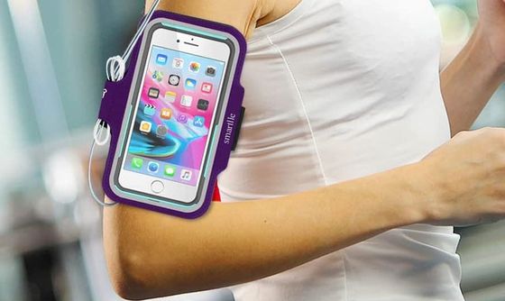 iPhone Holder For Running On Womans Arm