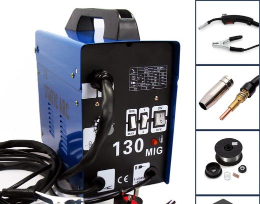 Static MIG Welder Inverter MIG Welder With Black Cables