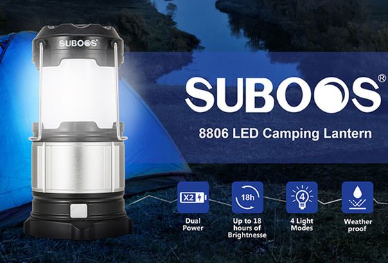 SUBOOS LED Lantern Light LED Lantern Light With Black Base