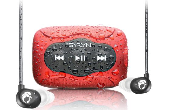 SwimBuds Earphones Swimming Mp3 SYRYN SwimBuds Earphones Swimming In Red