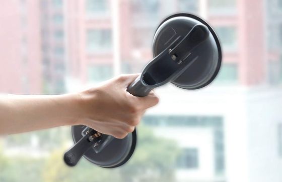 SZILBZ Heavy Duty Glass Lifter Dual Suction Cup Glass Lifter In Grey