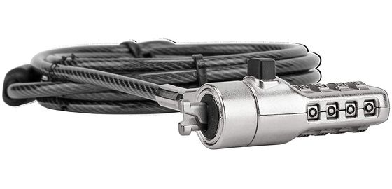 Targus DEFCON Laptop Lock Cable Laptop Lock Cable In Polished Steel