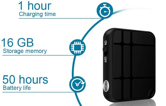 TDW Discreet Voice Recorder Voice Recorder USB With 2 Buttons On Front