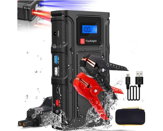 Teaisiy Power Pack Car Starter Power Car Starter With Black USB Wire