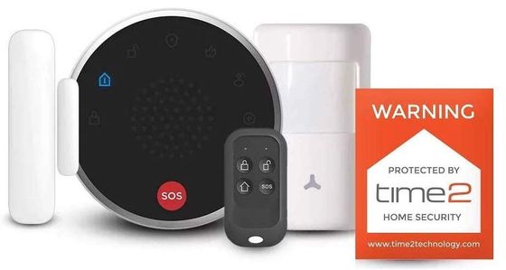 Smart Burglar Alarm With Black Remote
