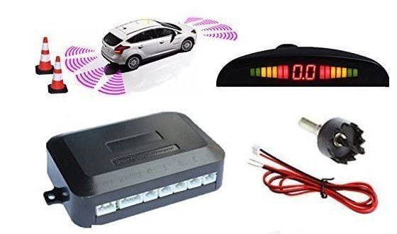 Tkoofn Car Parking Radar Sensor Kit Car Parking Sensor Kit With Range Display