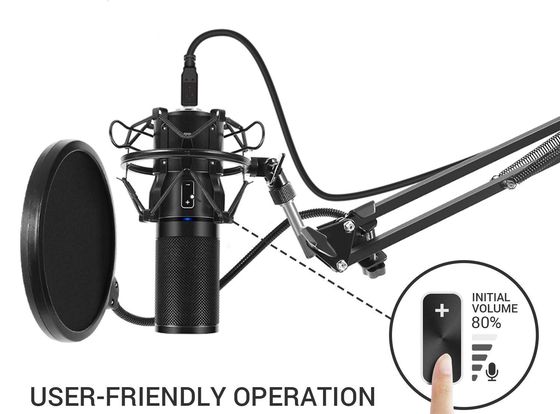 TONOR Condenser Cardioid Microphone Kit Condenser Cardioid Microphone In Black