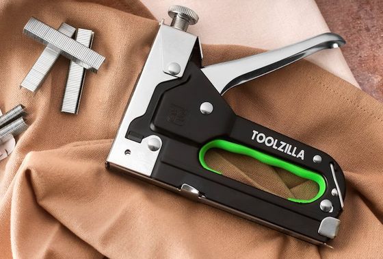 ToolZilla Upholstery Staple Gun Heavy-Duty Upholstery Stapler In Black