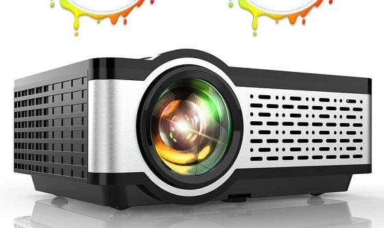 TopTro 1080p Mini Projector Mini Projector With Black Chrome Casing