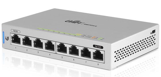 Ubiquiti US-8 Network Switch 8 Port Network Switch In Chrome Finish