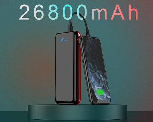 VanSaTa Power Bank Power Bank In Red And Black