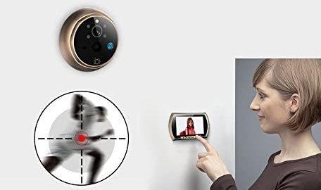 VBE Door Eye Hole Peephole Camera Door Eye Hole Camera In Gold Finish