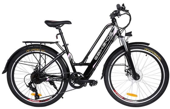 26 Inch Wheel White E-Bike Hybrid