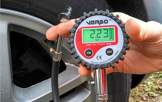 VERGO Tyre Pressure Gauge Digital Tyre Pressure Gauge With LCD