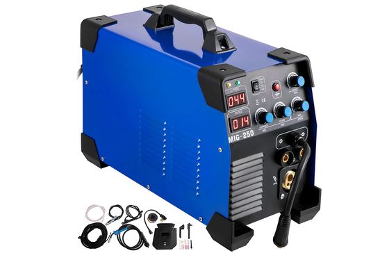 VEVOR No-Gas MIG Welder No-Gas MIG Welder In Red With Black Cable