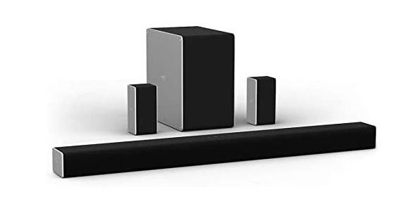 5.1 Speaker System With Long Soundbar