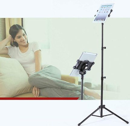 WER iPad Tripod Mount Stand iPad Tripod Mount Stand In Black