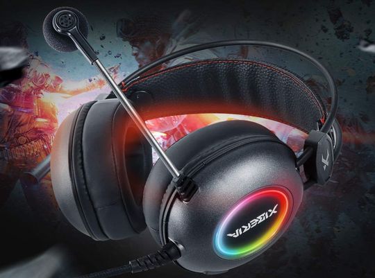 Xiberia PS4 Gaming Headphones With Mic PS4 Gaming Headphones With Cushion Headband