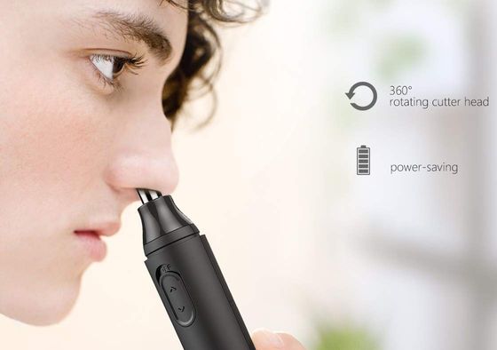 Nasal Hair Trimmer With Matte Black Exterior