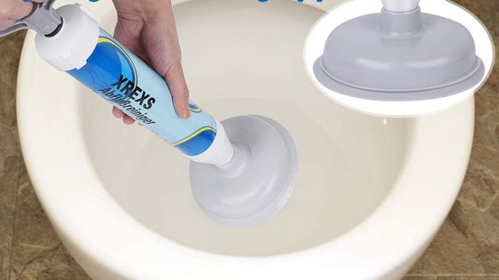 Drain Buster Toilet Air Plunger With Grip