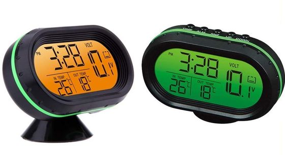 Yosoo Car Thermometer Battery Meter Car Thermometer Meter With Green Screen