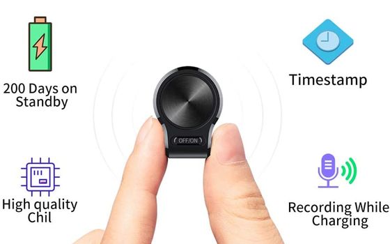 Mini Voice Recorder In All Black