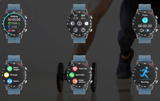 YoYoFit Smart HR Watch Black Fitness Smart Watch