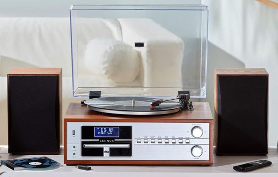 Hi-Fi Turntable With See Through Cover