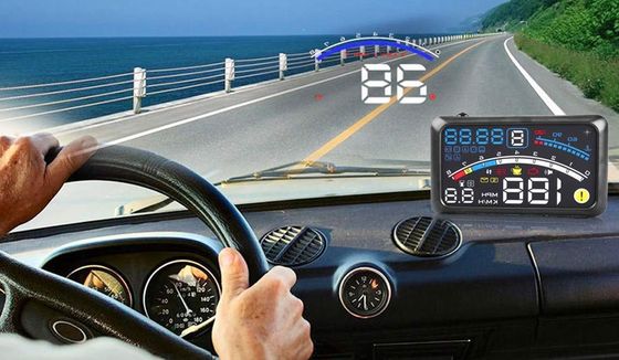 Zerone Universal HUD Head Up Black Head Up With HD Screen On Dashboard