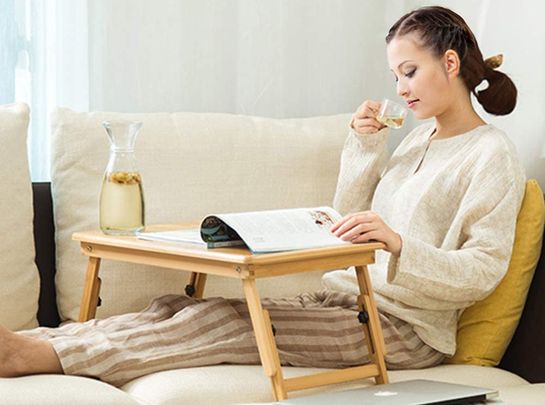 Tablet Holder Collapsible Tray On 2 Legs