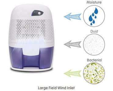 Small Quiet Dehumidifier With Round White Base