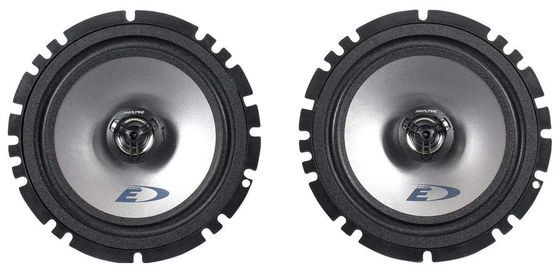 x2 Black Round Coaxial Car Speakers