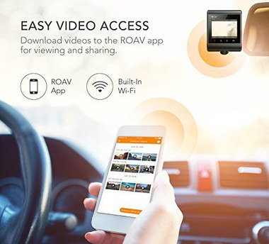 Nighthawk WiFi Windscreen Camera Windscreen Camera Showing App On Smartphone