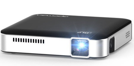 Mini LED Projector In Chrome And Black Finish