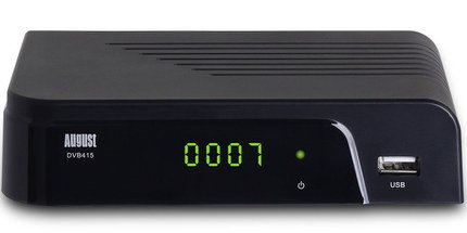 HDMI SCART TV Recordable Freeview Box TV Recordable Freeview Box With Yellow Digit On Screen