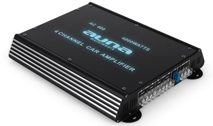 360W RMS Compact Car Amplifier RCA Compact Car Amplifier With Black Steel Exterior