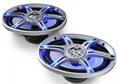 Modish Car Speakers With Blue Light