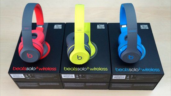 Red, Yellow And Blue Headphones