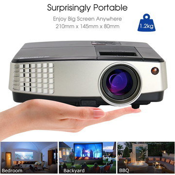3 Pin LED Laptop Movie Projector Multi-Media Laptop Projector With Yard Image