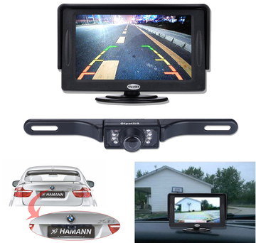 TFT Backup Car Reversing Camera 4.3 Inch Backup Car Reversing Camera With Black Border