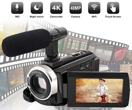 Video Camera Full HD With Big Microphone