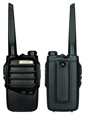 LED Tough Rechargeable Walkie Talkies Rechargeable Walkie Talkies In All Black