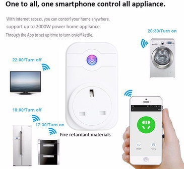 WiFi Smart Socket In All White Casing